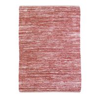 SKIN - Tapis salon ou chambre en cuir tressé pour une ambiance chaleureuse 160 x 230 cm Rose Poudré