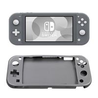 Tikawi Coque Nintendo Switch Lite (5.5") Silicone Gris - Coque [Anti-Choc] [Souple] [Haute Protection] [Fine et légère]
