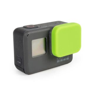COQUE - HOUSSE - ÉTUI green-Probty 8 Colors Soft Silicone Protective Cover Lens Cap for GoPro Hero 5 Black Camera Go Pro 5 Accessor