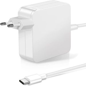 MSYMY Compatible avec le chargeur MacBook Pro, 61 W USB C chargeur  adaptateur secteur avec câble USB C pour Mac Book Pro 15,13 pouces, nouveau Mac  Book Air 13 pouces A1435 
