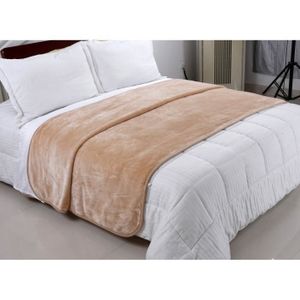 Nouveau Chocolate King Taille 200x240cm Fourrure Synthétique Imitation Vison de Luxe Canapé Couverture Lit