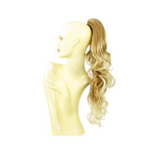 Postiche Queue De Cheval Tresse 50 Cm – Châtain Clair Doré Synthétique