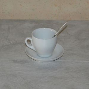 Tasse blanche à double paroi avec couvercle Café Culture - Faema