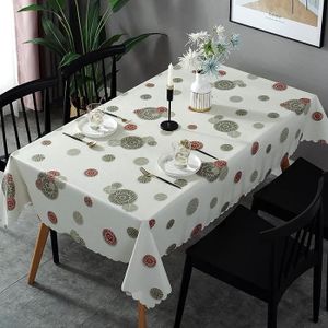 Bigood Imperméable Nappe Fleur Broderie Hollow-Out Tapis de Table Set Polyester 40*150cm