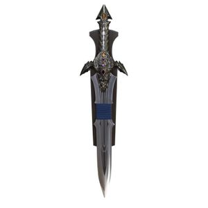 DÉCORATION GLISSE URB Monde de Warcraft Quel épée de réplique épée ' Anduin Lothar Zaram inox avec poignée de feuille de métal et de 71cm - épée