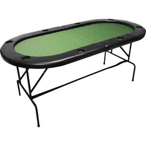 TABLE DE JEU CASINO Table de poker Buffalo pliante 180x90x75 cm