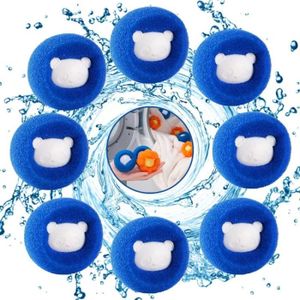 Boules Anti-poils Pour Machine à Laver - Lot De 2, En PVC, Capture Poils D'animaux Et Peluches, Réutilisables