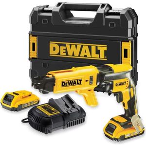 VISSEUSE - DÉVISSEUSE Visseuse plaquiste 18V + 2 batteries 2Ah + chargeur + coffret TSTAK - DEWALT - DCF620D2K-QW