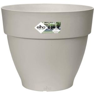Grand pot de fleurs Blanc rond avec réservoir d'eau. Kipok – KIPOK