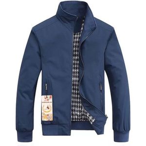 BLOUSON Blouson Homme de Marque Lux uni en baggy Veste Hommes en col standup Fit Grande VêTements Masculin Manteau Bleu FBC77A