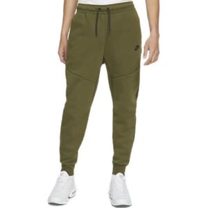 PANTALON DE SPORT Pantalon de survêtement Nike TECH FLEECE - Homme - Kaki - Coupe slim - Poche sur les deux côtés