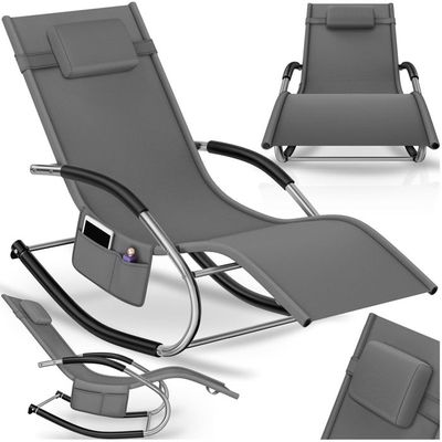 Bain De Soleil Transat Pliable Avec Poignée - Dossier Inclinable Multi Positions Pochette Tetiere Acier Epoxy Noir Lacets Elastiques Textilene Gris Bain De Soleil Transat Pliable Avec Poignée - Dossier Inclinable Multi Positions Pochette Tetiere Acier Epoxy Noir Lacets Elastiques Textilene Gris
