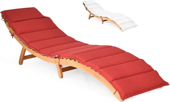 GOPLUS Chaise Longue De Jardin Pliable Avec Trou Pour Visage - Transat Portable 160 KG (Noir)
