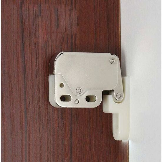 WANLIAN (4 Pack) Automatic Spring Pressure System Push-In Touch Lock