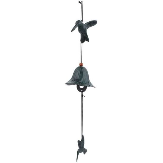 Carillon à Vent Japonais En Fonte - Cloches Porte-Bonheur Pour Jardin, Balcon Ou Patio | Artisanat Traditionnel
