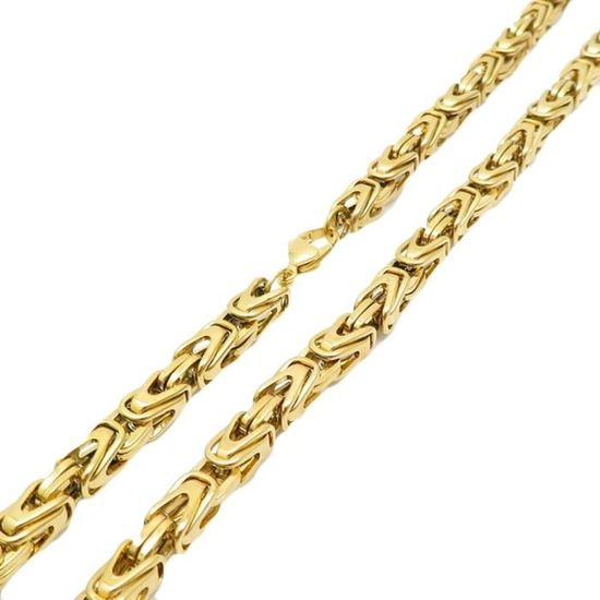 Collier Homme Hip-Hop En Acier Inoxydable - 2 Chaînes Figaro (50cm Et 60cm) - Cadeau Pour Hommes Et Femmes