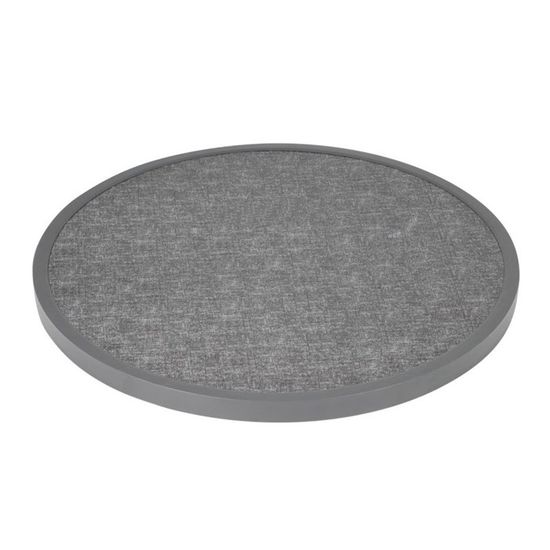 Table De Patio En Verre Trempé Pliable, Contemporaine Et Résistante à L'eau - L 105 X L 105 X H