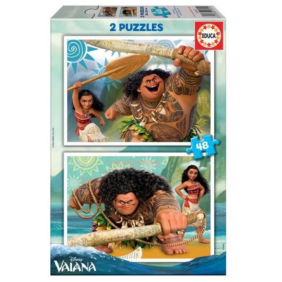 Puzzle Vaiana - EDUCA - 2x48 pièces - Dessins animés et BD