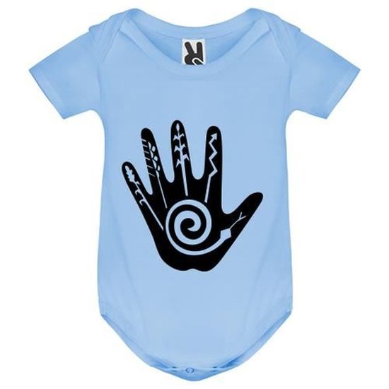 Body Bebe Bebe Garcon Bleu Main Motif Africain Bleu Cdiscount Pret A Porter