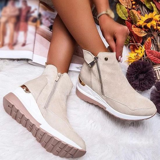 Chaussure plate femme hiver outlet