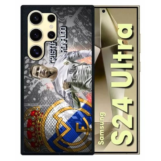 Coque Silicone Samsung Galaxy S22 5G - Motif Hala Madrid Foot, Protection Anti-choc, Fabrication Française