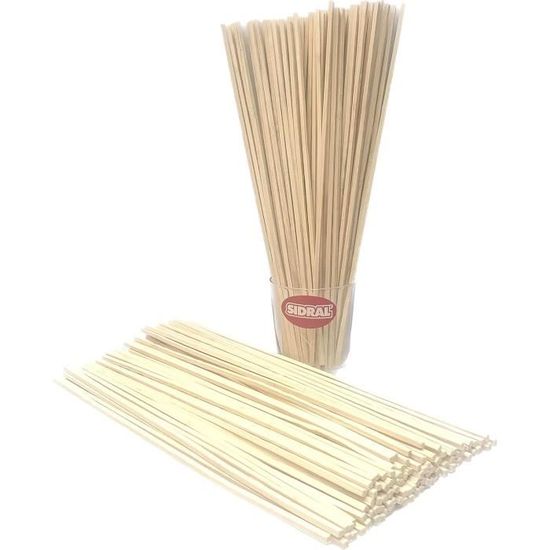 60 Bâtons Pour Barbe à Papa GREENDOSO - 28 Cm En Bois De Pin, Aptes Au Contact Alimentaire