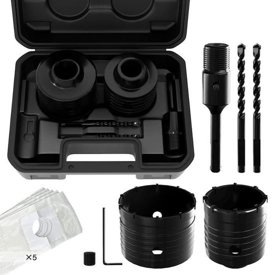Vonroc Diamant Dozenboor Sds-plus – 68mm - Universeel – Diamantboor, Centreerboor, Uitdrijfpen