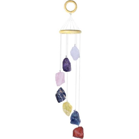 2 Attrapes-soleil En Cristal – Fleur Multicolore Avec Perles Chakra, Décoration Arc-en-ciel Pour Fenêtre Et Jardin - 4