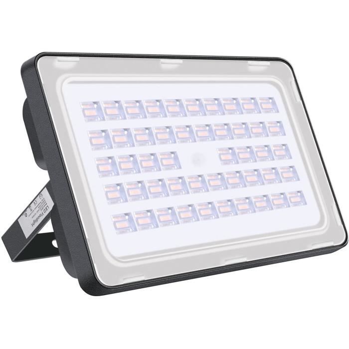 Projecteur Extérieur LED Viugreum 150W - 2 Pièces - IP66 étanche - 15000LM, 6500K Blanc Froid - Pour Jardin, Terrasse, Garage Projecteur Led Extérieur 150w