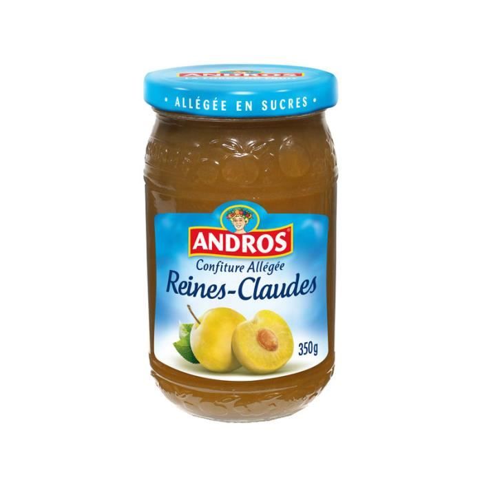 Confiture allégée Reines-Claudes - Andros - 350g