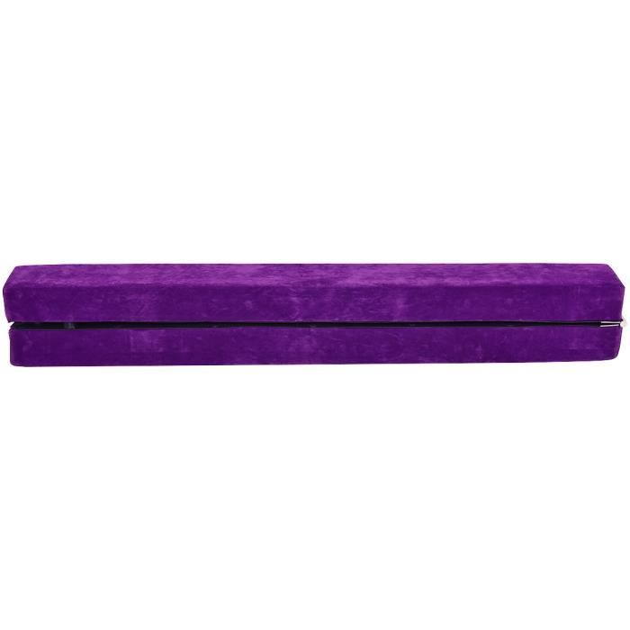 Poutre Equilibre de Gym Pliable Enfants et Adultes Entraînement de Gym à Domicile Violet, Poutre Balance de Gym