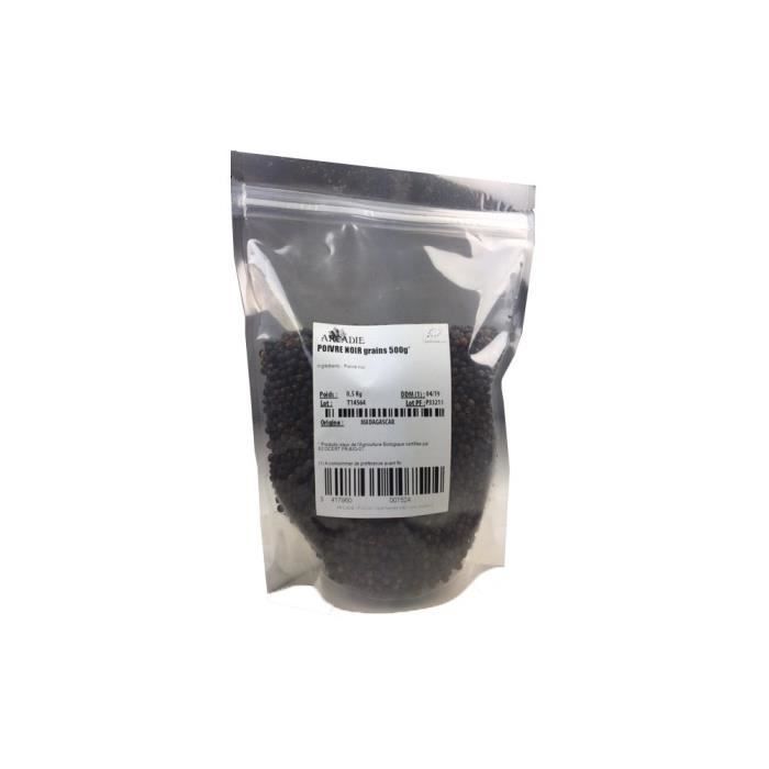 Le poivre noir est utilisé dans la plupart des plats : soupe, viandes et poissons, légumes, sauces.Poivre noir en grains*. *Produit