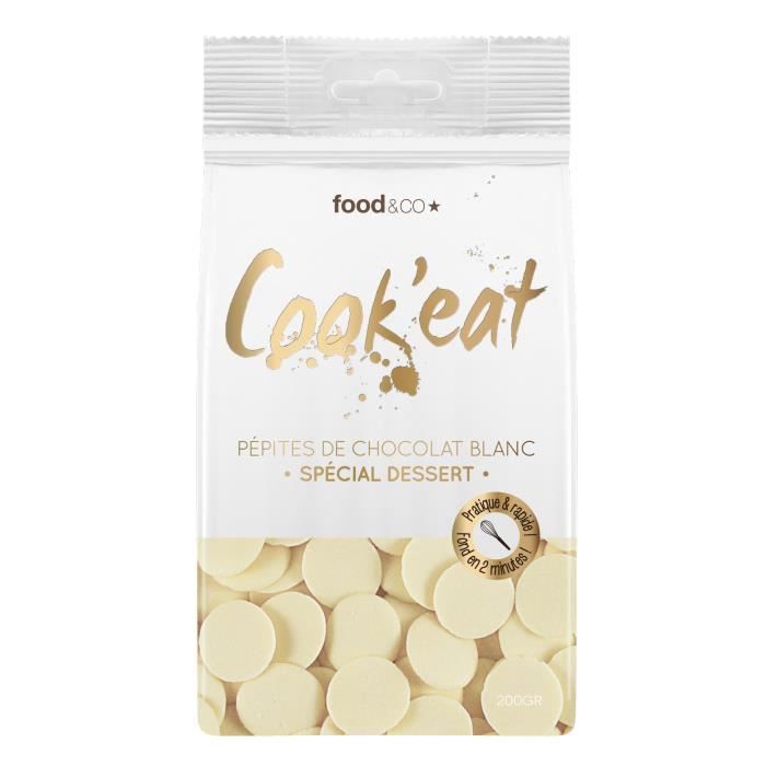 Cook'eat morceaux de chocolat blanc 200g