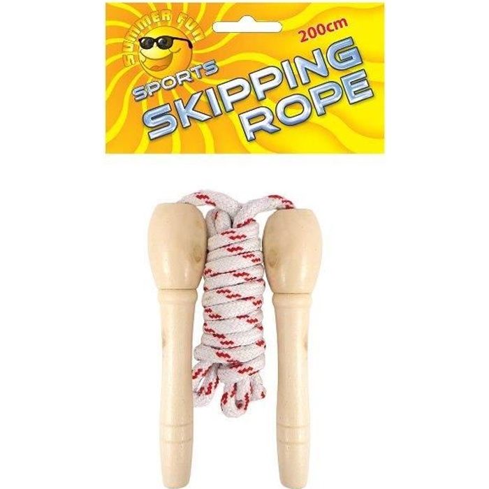Corde à sauter en bois