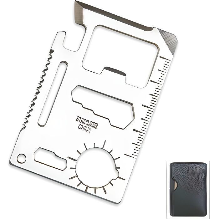 11 En 1 Multi Outil Carte de Crédit survie multifonction