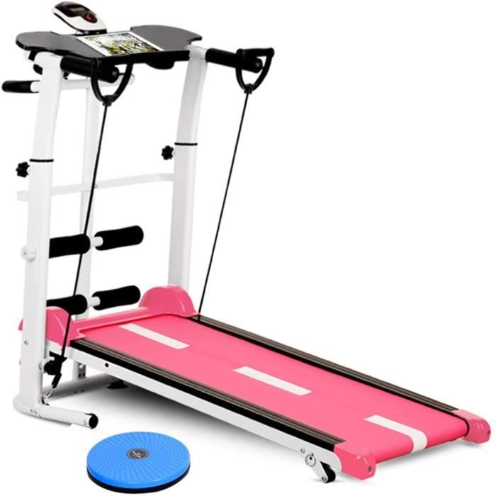 TAPIS DE COURSE le Tapis Course Mécanique Inclinaison Portable Tapis Roulant Piste De Course Peu Encombrant Course &Agrav403
