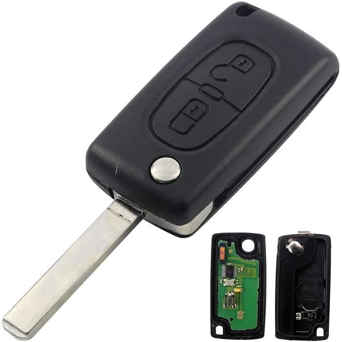Clé complète avec électronique à Programmer PLIP pour C1 C2 C3 C4 C5 Berlingo Picasso 207 208 307 308 3008 807 Coque CE0536 Lam 692