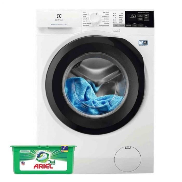 ELECTROLUX Lave-linge frontal 10kg 1400trs/min Machine à laver hublot 66 Blanc