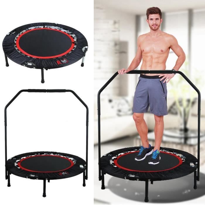 Mini Trampoline fitness pliable Trampoline de Gym pour adulte enfant 80*40*14cm Poids Utilisateur Max 135 kg-Rouge