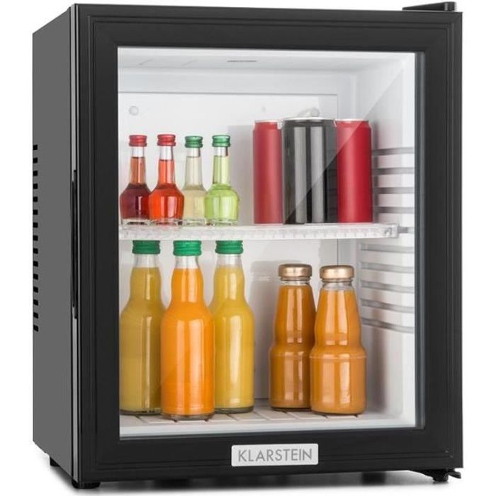Minibar - Klarstein MKS-12 - 24 litres - 0 dB - porte vitrée - noir