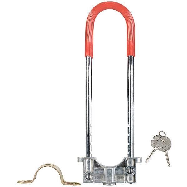 Antivol en U à longueur réglable jusqu'à 24 cm, en acier 10 mm
