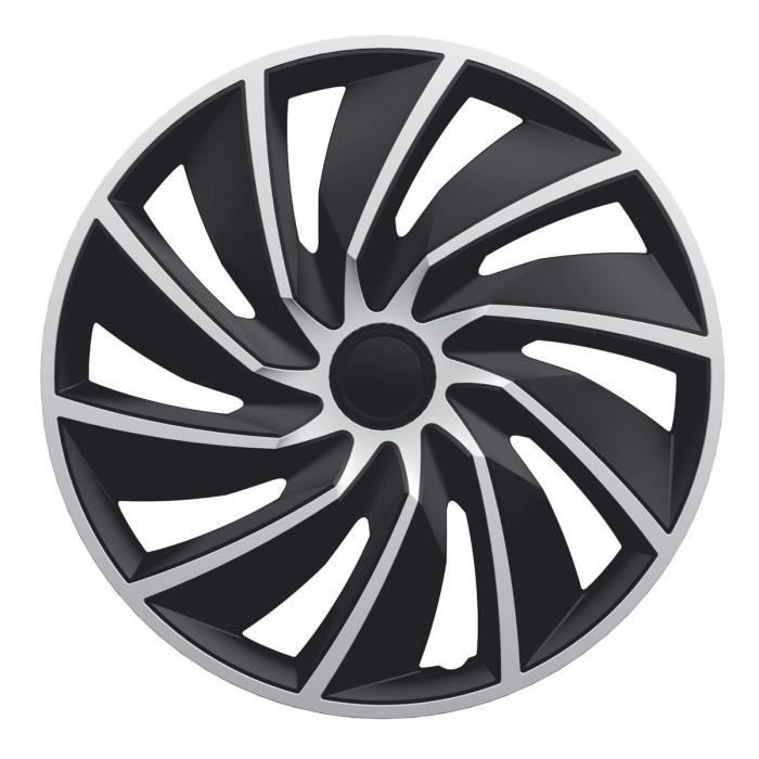 POLAIRE Enjoliveur Turbo Silver Black Silver 16-