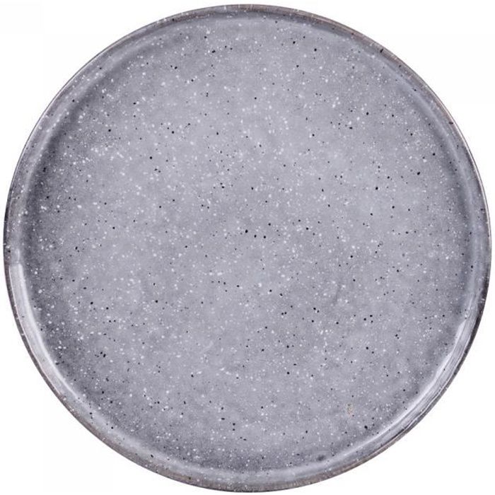 Assiette plate 28.5 cm stone (lot de 6) - Table Passion Gris