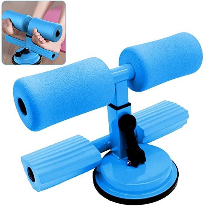 XJYDNCG Portable Sit-up Bar Aid-Accessoires, Sit-ups Auxiliaire Abdominale, Barre Situp Auto-Aspirante(Bleu)