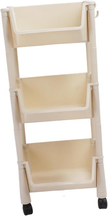 XUEMEIZI Livre Roulant Chariot étagère Amovible Bureau bibliothèque étagère Mobile avec Roues for étude Bureau Cuisine Salle de Classe (Color : Pink