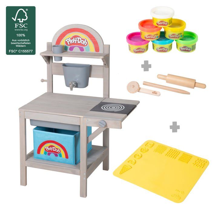 Play-Doh Barbecue Rigolo - Coffret De Pâte à Modeler Avec 6 Pots Et 6 Outils - Dès 3 Ans