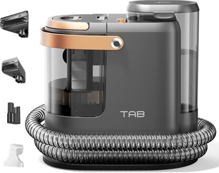 Aspirateur Nettoyeur de Tapis - TAB - Forte Aspiration - Lavage à Eau - Décontamination 18KPa