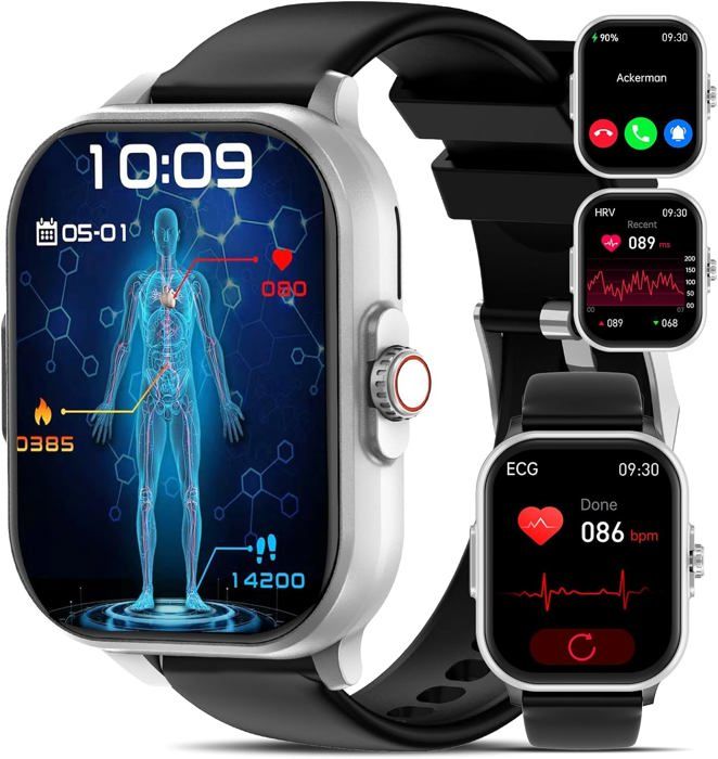Iaret Montre connectée pour femme - Écran tactile de 1,32 - Montre de fitness étanche - Podomètre avec fonction téléphone - Fréquence cardiaque - SpO2 - Moniteur de sommeil Iaret Montre connectée pour femme - Écran tactile de 1,32 - Montre de fitness étanche - Podomètre avec fonction téléphone - Fréquence cardiaque - SpO2 - Moniteur de sommeil