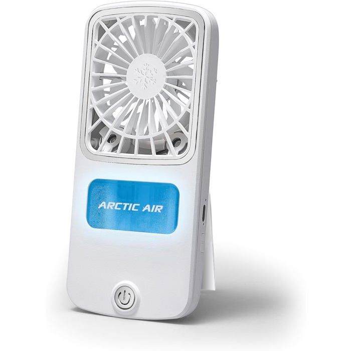 Pocket Chill - Mini Ventilateur Portable - Brumisateur - Léger Et Puissant : 3 Vitesses - Silencieux - Rafraîchisseur DAir De Poch - Gato Negro