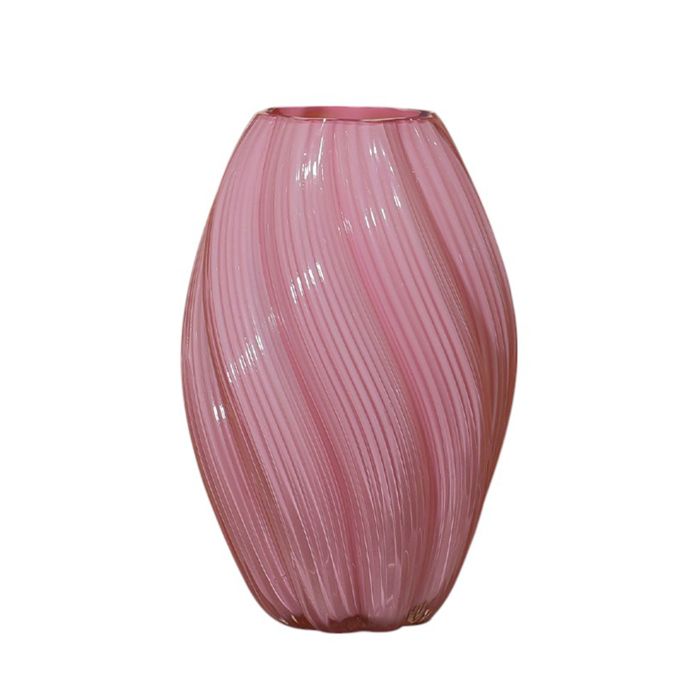 ORENYA - Vase en pierre vernie rose H27 cm ORENYA - Vase en pierre vernie rose H27 cm